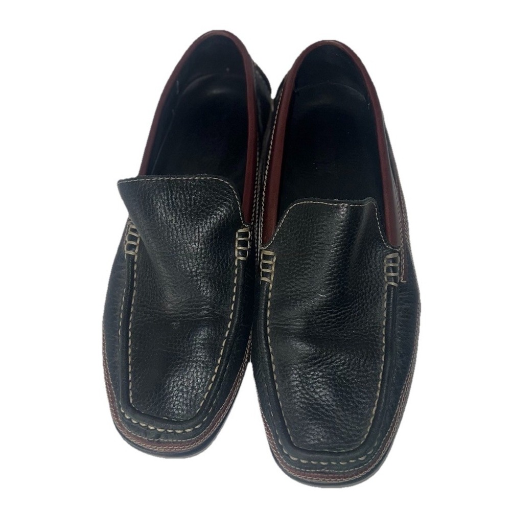 GBX Mens Size 11 M Black Brown Leather Loafer Driving Slip On Shoes 4981262